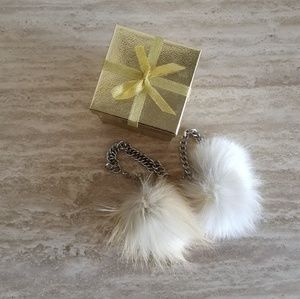 💯Real Fox Fur Bracelet Puff 🦊